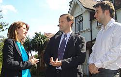 Lynne Featherstone teamed up with Lib Dem Shadow Health Secrtary Steve Webb and local councillor Richard Wilson to highlight local concerns over the Hornsey Central Hospital site