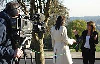 Interviewed by the BBC about the threat to Alexandra Palace's historic TV studios