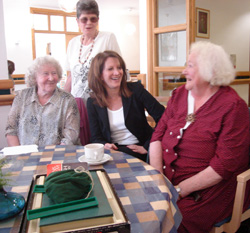 Lynne Feathestone MP visiting Abyssinia Court to meet the residents and see the excellent luncheon club and drop-in centre