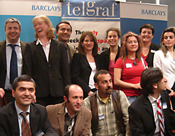 Lynne Featherstone MP at the first anniversary of Telgraf