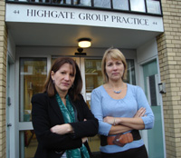 Lynne Featherstone MP at Highgate Group Practice