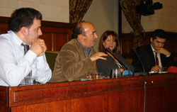 Lynne Featherstone with Kurdish Turkish MP, Ali Dimirci and Ibrahim Dogus for Newroz in Parliament