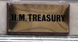 HM Treasury sign