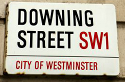 Downing Street road sign
