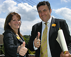 Lynne Featherstone and Stephen Kearney