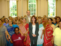 Lynne Featherstone and Robert Gorrie at Woodside House