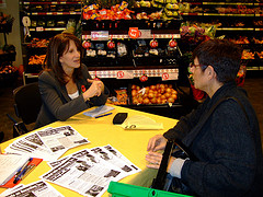 Lynne Featherstone's advice surgery in Budgens, Crouch End