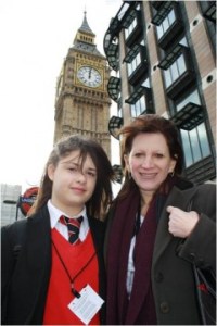 Lynne Featherstone and Roela Mehmeti