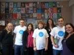 Lynne Featherstone, Alison Rowe and staff and volunteers at Exposure