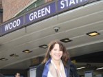  Lynne Featherstone MP outside Wood Green Station