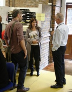 Lynne Featherstone MP with Marin Groombridge and Cllr Richard Wilson at the London Capital Credit Union HQ