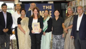 Lynne Featherstone MP with Dr Kalyan Kundu (Founder/Chairman) and the Tagore Centre volunteers at the Tagore Centre