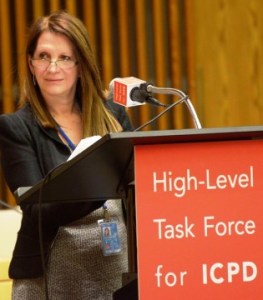 Lynne Featherstone MP, Parliamentary Under Secretary of State for International Development, speaking at the United Nations Commission on the Status of Women