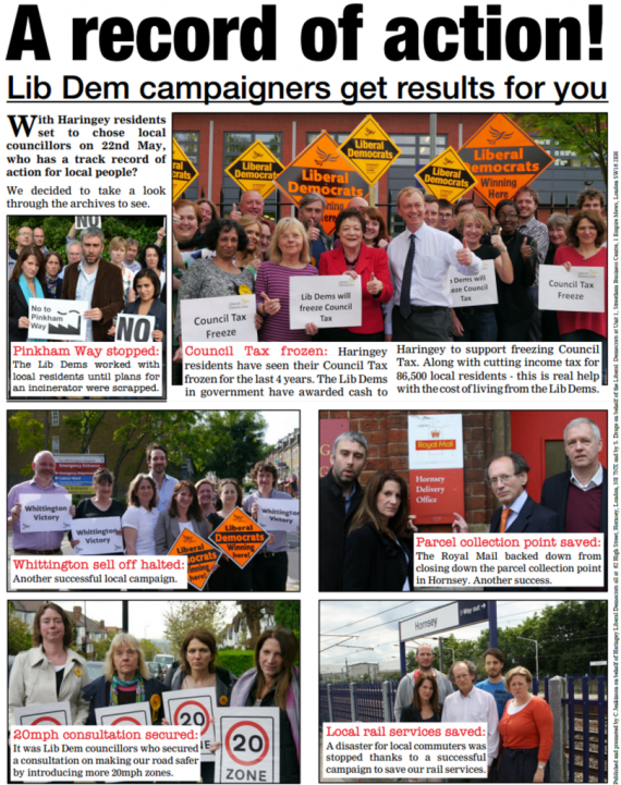 A record of action in Haringey