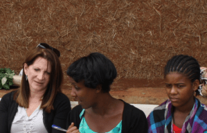 Lynne Featherstone MP speaking to young women in Ethiopia