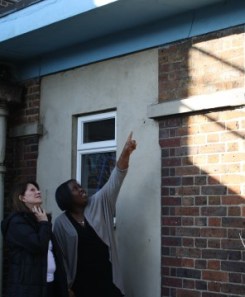 Lynne Featherstone MP and Headteacher Oweda Harrision at Earlham Primary School